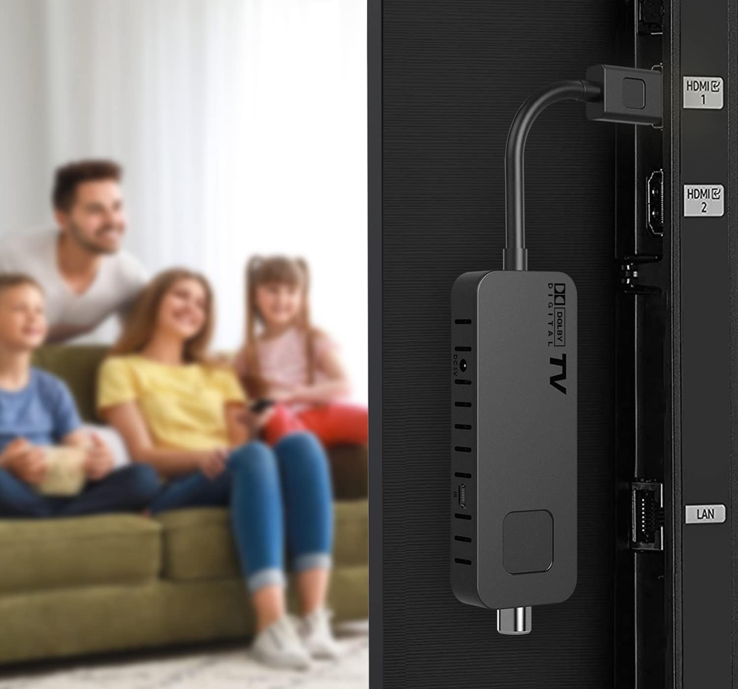 Cronos DVB-T2 HDMI TV Stick with Dolby Audio, 1080p, PVR